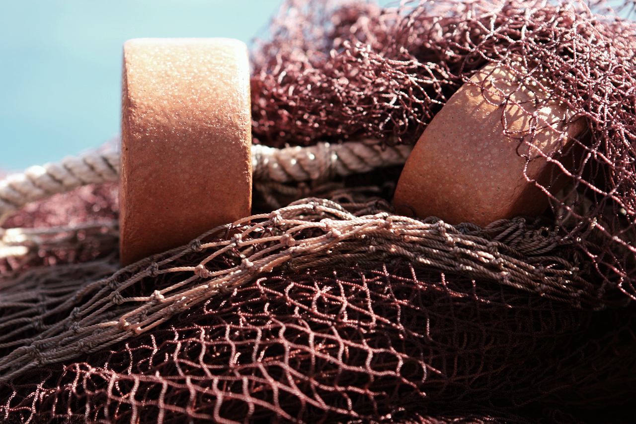 Gran Canaria - Puerto de Mogan Foto von Gran Canaria Puerto de Mogan Fischernetz